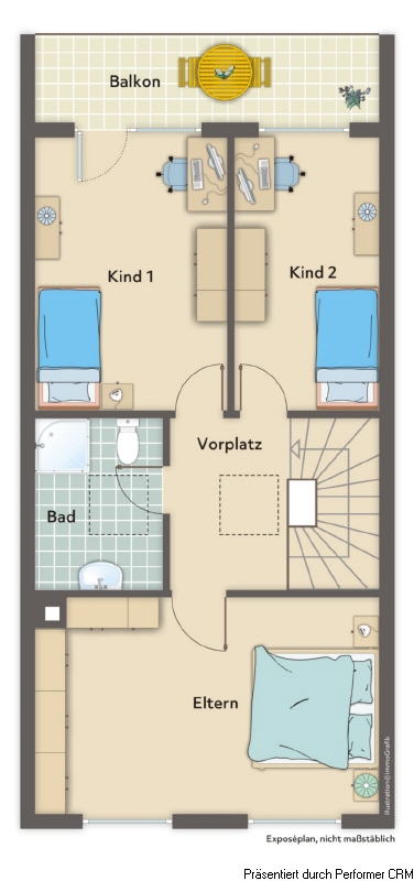 Grundriss Obergeschoss