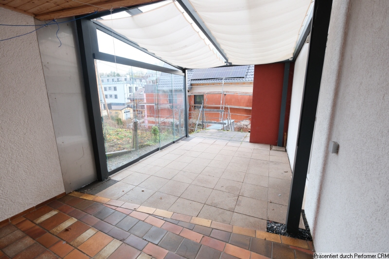 EG-Appartement Terrasse mit Glasdach