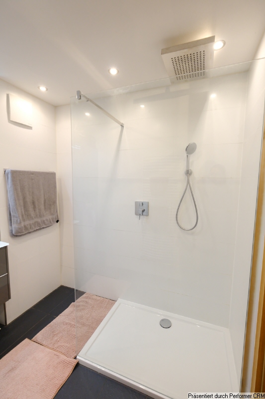 Große Raindance-Dusche im Bad