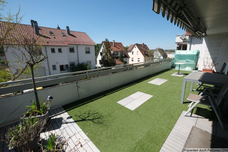 Balkon- und Terrassenbereich Blick nach Westen