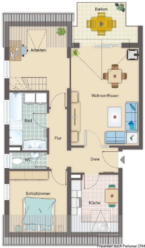 Grundriss 1. DG