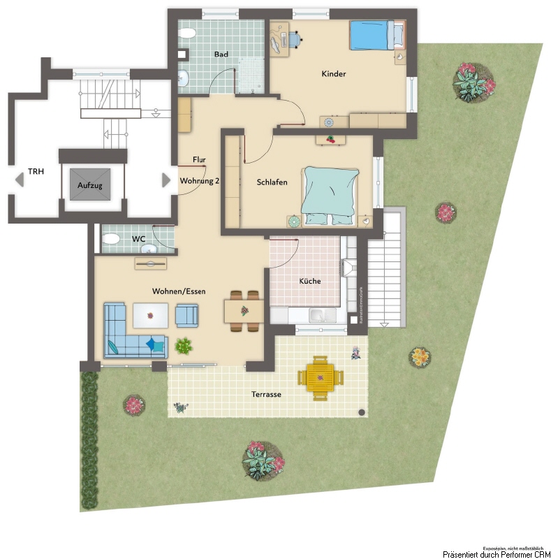 Grundriss Wohnung 2