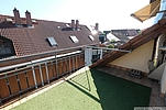 Sonnige Dachloggia, Blick nach Südwest