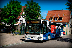 Ortsmitte Aldingen, Remseck am Neckar, Linienbus